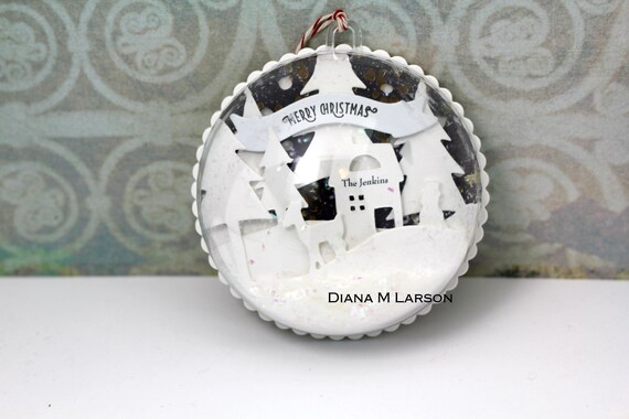 personalised baby's first christmas snow globe