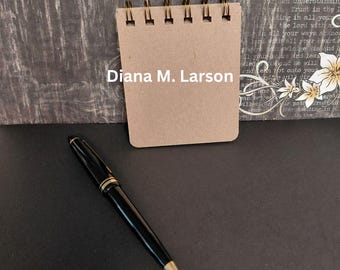 Sticky Note holder Plain Natural Kraft or Black