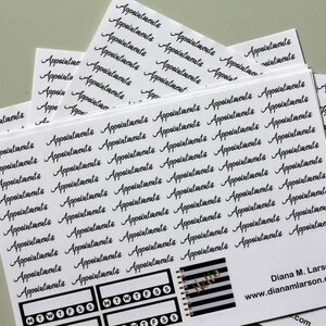 Digitale download, afspraakstickers, plannerstickers, 120 afspraakstickers, 8 opsommingstekens, 2 schattige notitieboekjes, DLART-logo