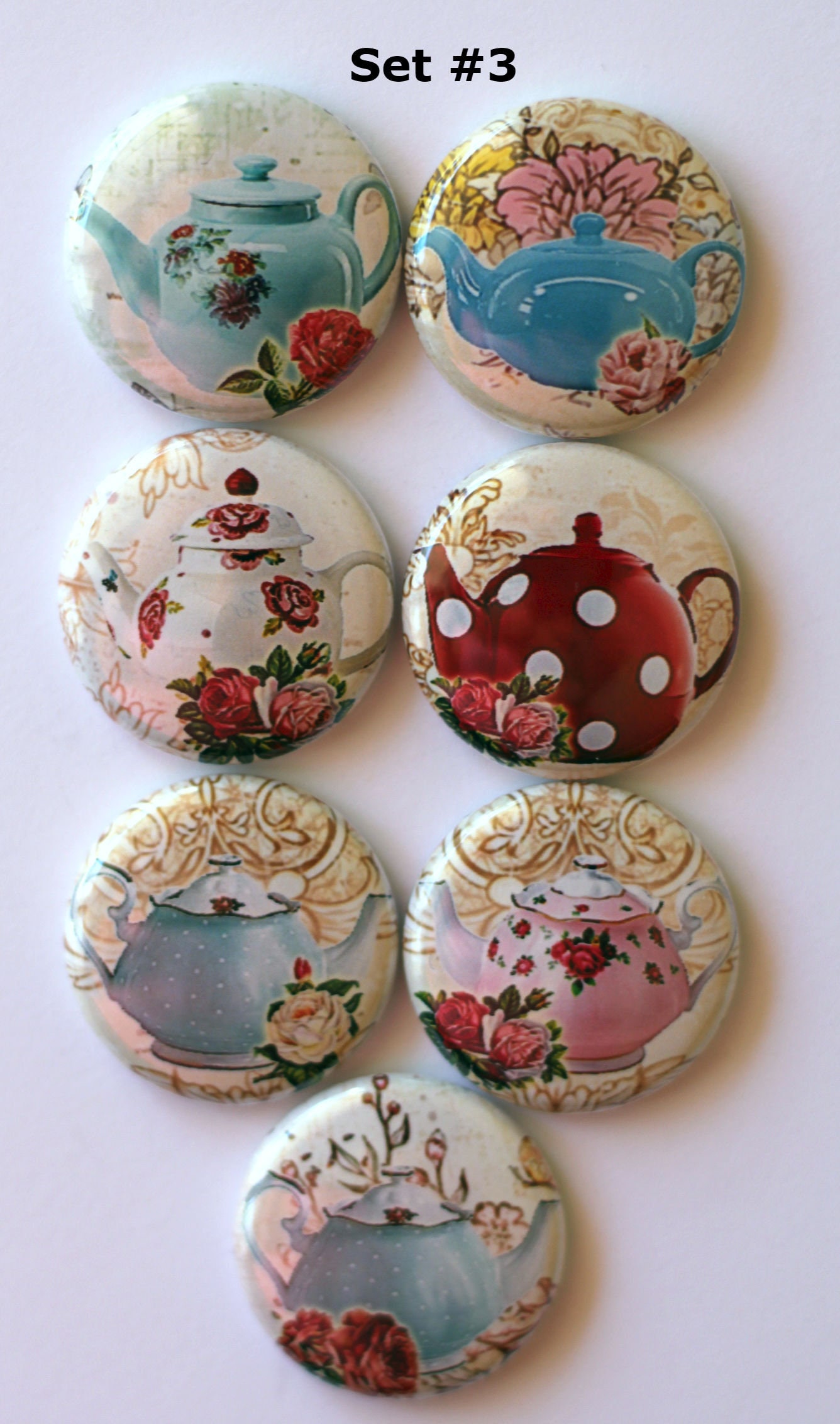 Teapot buttons pins badges Flair Etsy