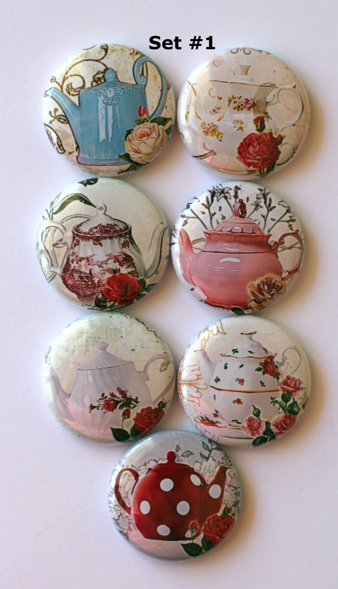 Teapot Buttons, Pins, Badges, Flair Etsy