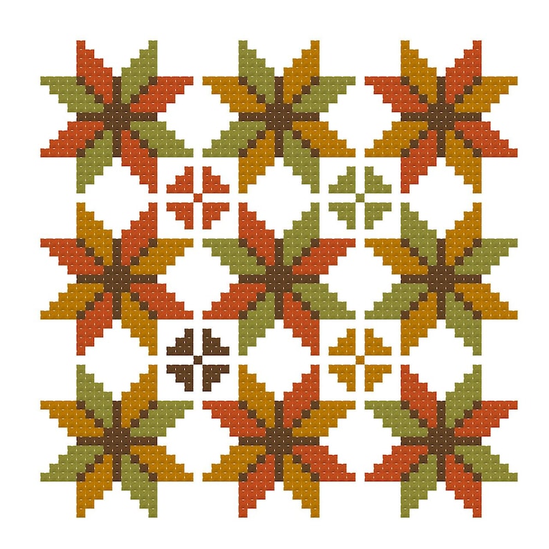 9 Mini Star Quilt PDF Pattern - Etsy