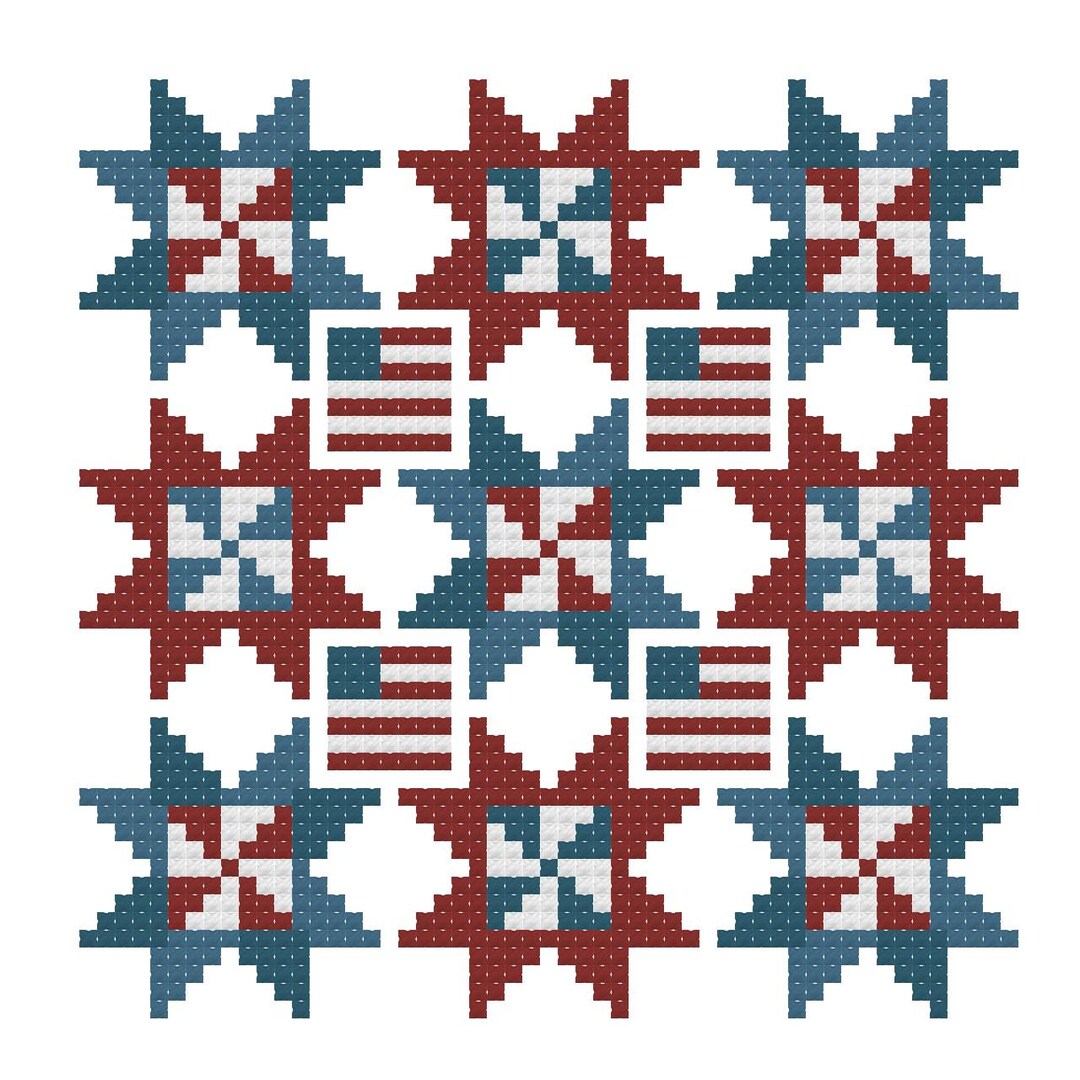 7 Mini Star Quilt PDF Pattern - Etsy
