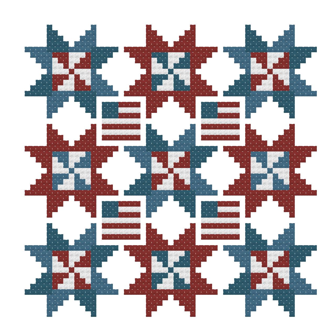 7 Mini Star Quilt PDF Pattern - Etsy