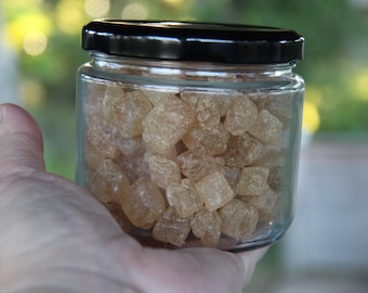 Amber Sugar Crystals, Rock Sugar, Tea Sugar, Rock Candy Sugar Crystals~8oz