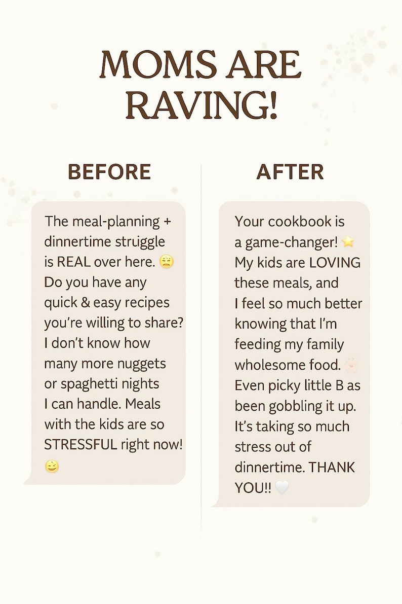 Digital Cookbook Pdf Printable Recipe Collection Family Meal Idea Simple Dinner Cookbook Organic Healthy Living Kitchen Resource Homemade image 4