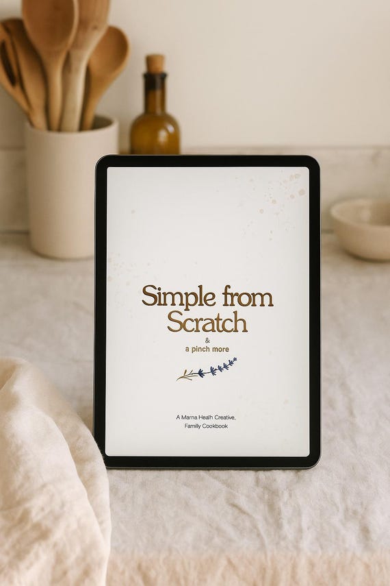 Digital Cookbook Pdf Printable Recipe Collection Family Meal Idea Simple Dinner Cookbook Organic Healthy Living Kitchen Resource Homemade