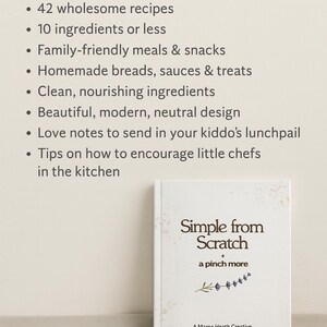 Digital Cookbook Pdf Printable Recipe Collection Family Meal Idea Simple Dinner Cookbook Organic Healthy Living Kitchen Resource Homemade image 2