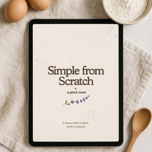 Digital Cookbook Pdf Printable Recipe Collection Family Meal Idea Simple Dinner Cookbook Organic Healthy Living Kitchen Resource Homemade image 12
