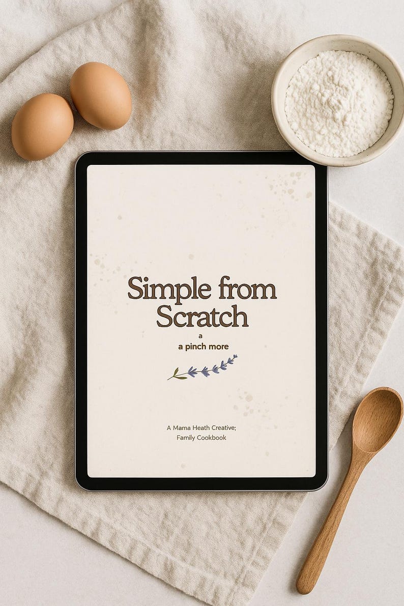 Digital Cookbook Pdf Printable Recipe Collection Family Meal Idea Simple Dinner Cookbook Organic Healthy Living Kitchen Resource Homemade image 12