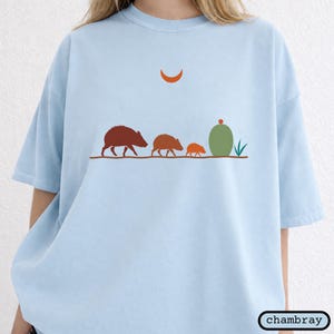 Javelina Family Shirt | Southwest Desert Wildlife Tee | Arizona Peccary T-Shirt | Desert Animal Lover Gift | Comfort Colors Tee image 14