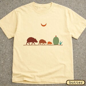 Javelina Family Shirt | Southwest Desert Wildlife Tee | Arizona Peccary T-Shirt | Desert Animal Lover Gift | Comfort Colors Tee image 13