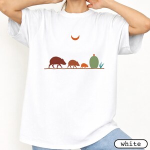Javelina Family Shirt | Southwest Desert Wildlife Tee | Arizona Peccary T-Shirt | Desert Animal Lover Gift | Comfort Colors Tee image 6
