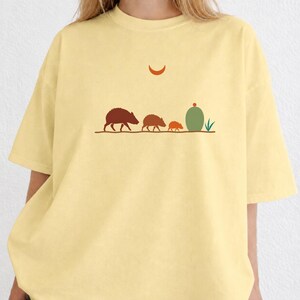 Javelina Family Shirt | Southwest Desert Wildlife Tee | Arizona Peccary T-Shirt | Desert Animal Lover Gift | Comfort Colors Tee image 11