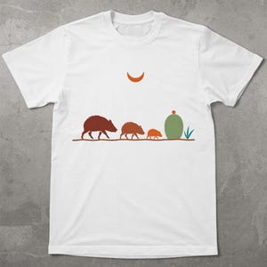 Javelina Family Shirt | Southwest Desert Wildlife Tee | Arizona Peccary T-Shirt | Desert Animal Lover Gift | Comfort Colors Tee image 8