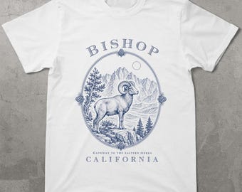 Bishop California Shirt | Bighorn Sheep Tee | Eastern Sierra Mountains | Gateway to Sierra Shirt | Nature Lover Gift | Comfort Colors