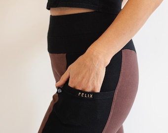 Organic Cotton/Hemp Leggings – High Waist with Pocket for yoga and activewear