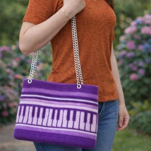 Gefilzte Klavier Tragetasche Strickmuster PDF | Gefilzte Wolle Musik Tasche | Strand Strickmuster | Digitaler Download
