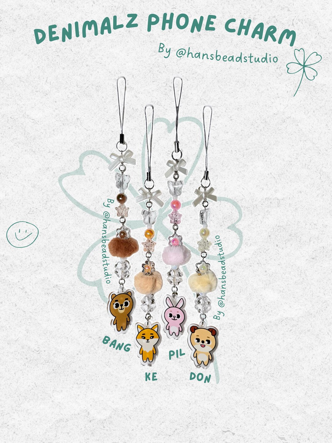 DAY6 デニマルズ ビーズ フォン チャーム - Etsy 日本