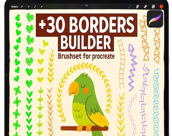 Pincéis de costura para Procreate, Pincel para costura, Conjunto de pincéis de bordado para Procreate, Conjunto de pincéis de moda, Pincéis para tricô, Pincéis de crochê para Procreate