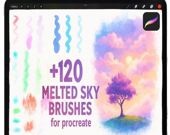 Procreate Watercolor Brushes, Watercolor Textures, Gouache Brushes, iPad Painting, Digital Watercolor Wash, Blending Brushes, Pastel Brushes