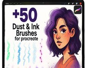 Procreate Children's Illustration Brushes, Texture Brush Set, Chalk Brushes, Dry Pastel Brush, Hatching Brush, Lineart Brush, Sketch Brushes