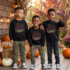 Matching Halloween Bro Shirt, Orange Green Purple, Fall Shirt