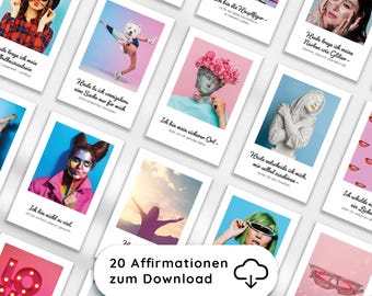 20 Printable Self-Care Cards – Positive Quotes, Self-Love Cards | Mindfulness Cards | Mindset Cards | Motivation & Wellness Printable