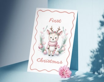 Baby First Holiday Milestone Cards Baby Milestone Cards Printable Baby Monthly Milestone Cards Digital Download Baby Milestone Cards Set