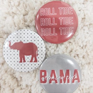 Customizable 3 Pack Bundle - University of Alabama Game Day Buttons