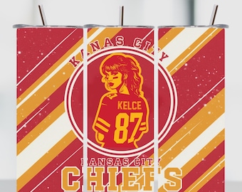 Chief Style Football 20oz Skinny Tumbler Wrap PNG , Superbowl 2026  Football PNG , Sublimation Design (Digital download)