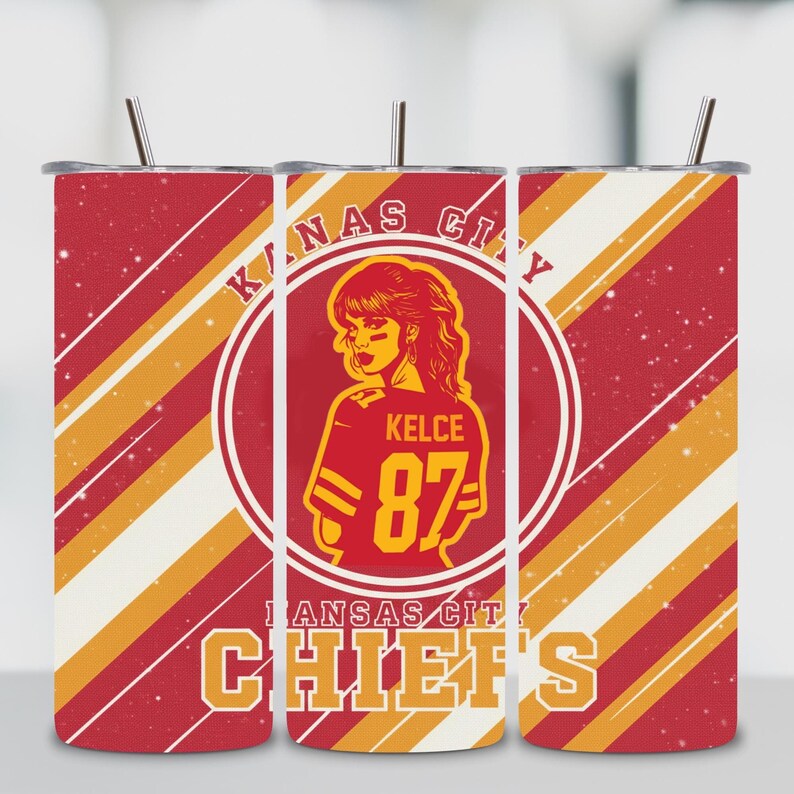 Chief Style Football 20oz Skinny Tumbler Wrap PNG , Superbowl 2026  Football PNG , Sublimation Design (Digital download)