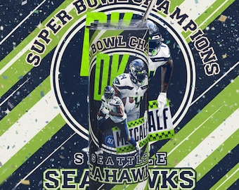 Seattle Football Champion PNG |  20oz Skinny Tumbler Wrap | Digital Download