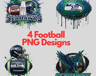 4 PNG Bundle ,Football Team PNG Bundle, American Football , Sports Helmet Clipart, Football Fan Team Spirit PNG, Football Graphic Design