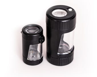 Illuminated Air-tight Magnifying Storage Jars