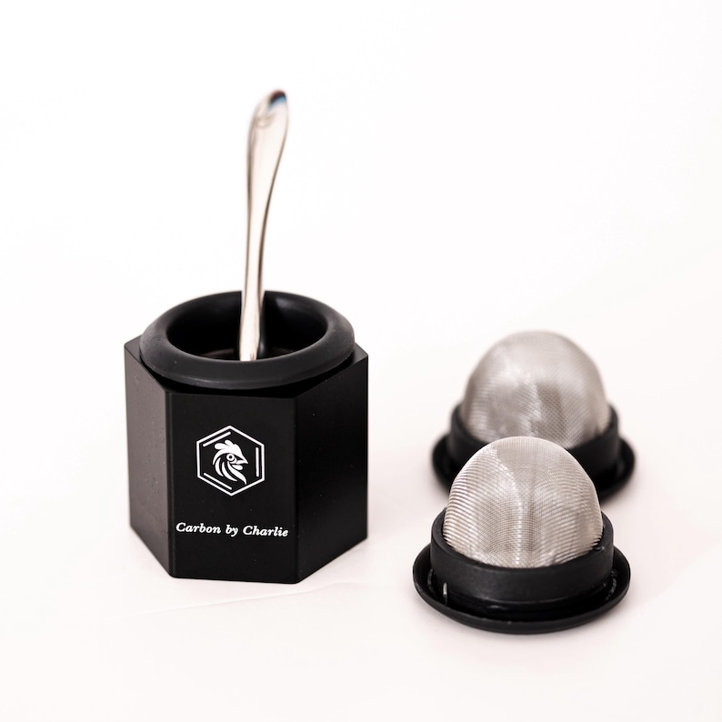 POWdER Grinder – Precision Fine Mesh Spice Grinder with Metal Muddler – Luxury Hexagon Aluminum Design image 5
