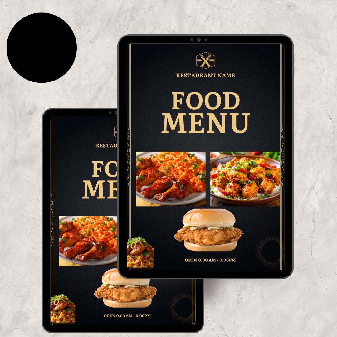 Editable Restaurant Menu Template: Printable Canva Design (instant ...