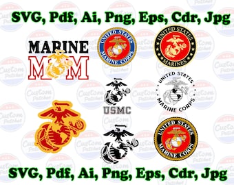USMC, Eagle Globe & Anchor, US Marines Corps, zeedierenartsen, SVG, Eps, Png, Cricut, Digitale download