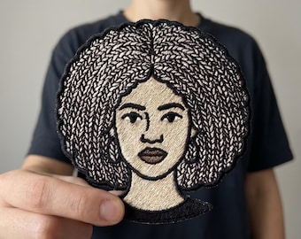 Custom Portrait Embroidery Patch |Iron On/Sew |Personalized Logo | custom photo patch|