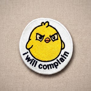 Funny Meme Embroidered Patch – Iron On Sew On – Sarcastic Humor Patch for Jacket Backpack Hat, Internet Meme Gift, Weird Patch for Teens