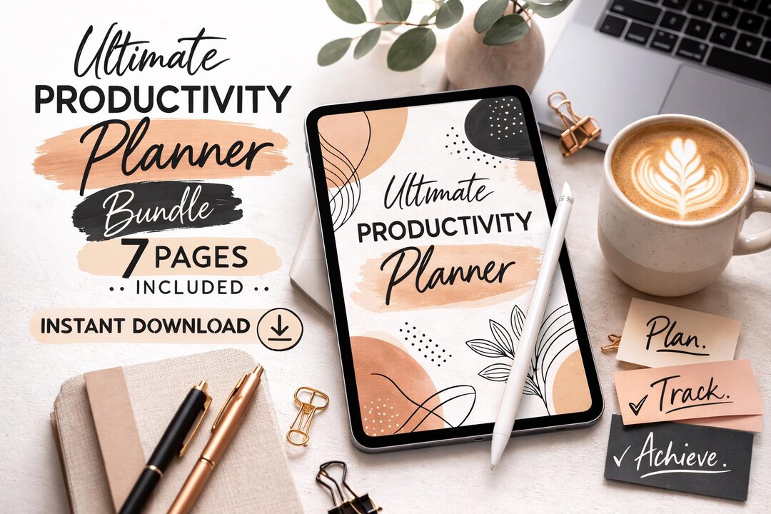 Ultimate Productivity Planner Printable | Daily Weekly Planner | Habit ...