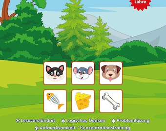 Schlaue Freunde 2 – Logikrätsel für Kinder: Druckbare Lernspiele (Digitaler Download)
