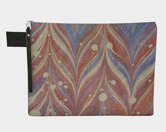 Marbled Zippered Carry-all - Pattern:  Old Glory