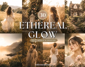 30 Dreamy Lightroom Presets for Mobile & Desktop: Soft Glow Photo Filters