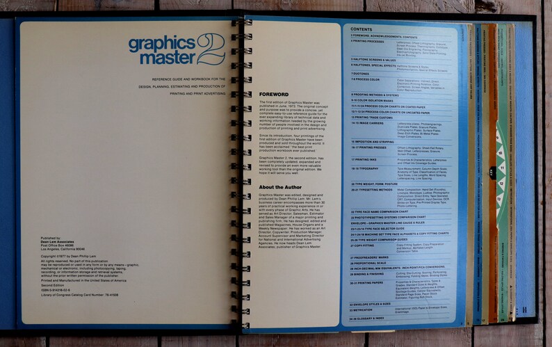 Graphics Master 2, Graphic Arts Reference Manual and Tools, 1977 Dean ...