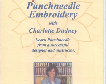 Bordado con aguja perforadora con Charlotte Dudney (DVD, nuevo manual instructivo)