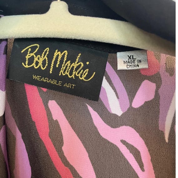 Vintage Bob Mackie Wearable Art Blouse  Size XL  … - image 4