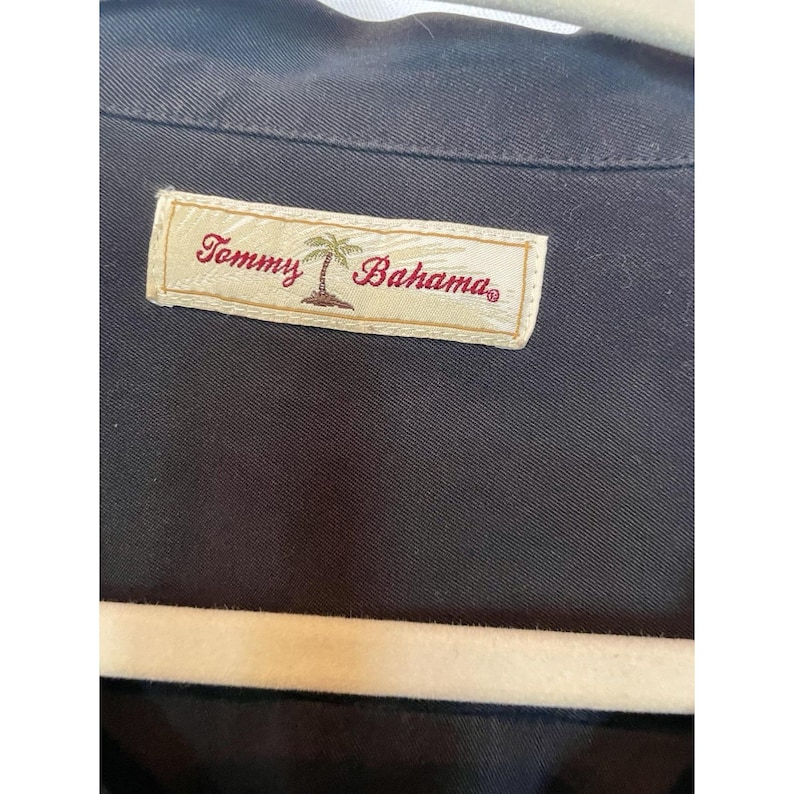 Tommy Bahama Men's Y2K Embroidered Silk Shirt XXL "Seas the Day" Sailboat Island image 6