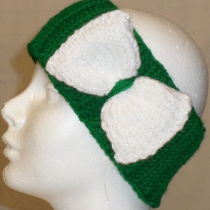 Knit Headband with Knit Bow image 2