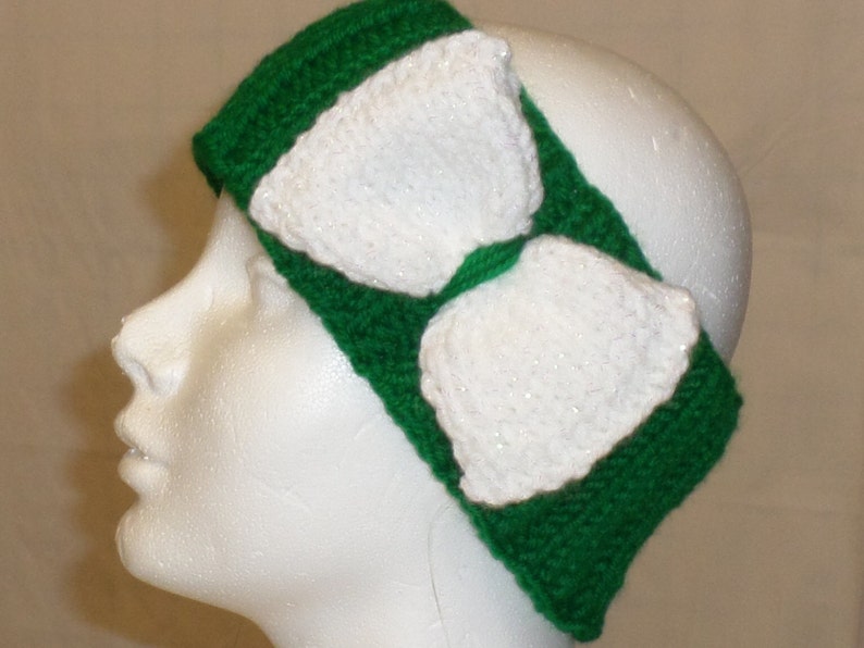 Knit Headband with Knit Bow image 2